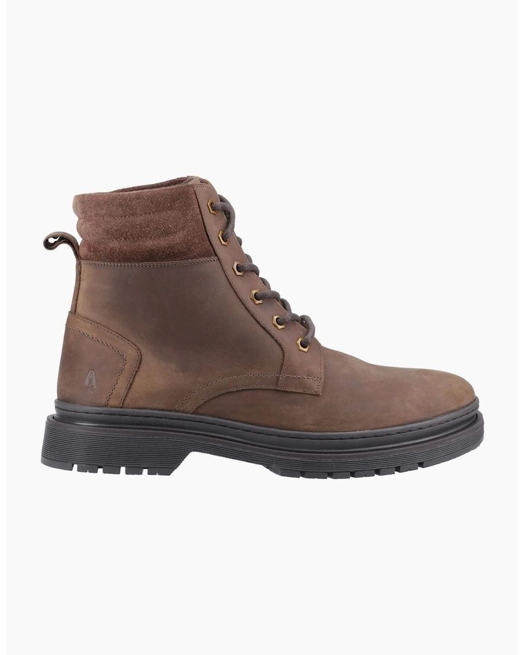 Hush Puppies Brown Jarrod Leather Ankle Boots for men