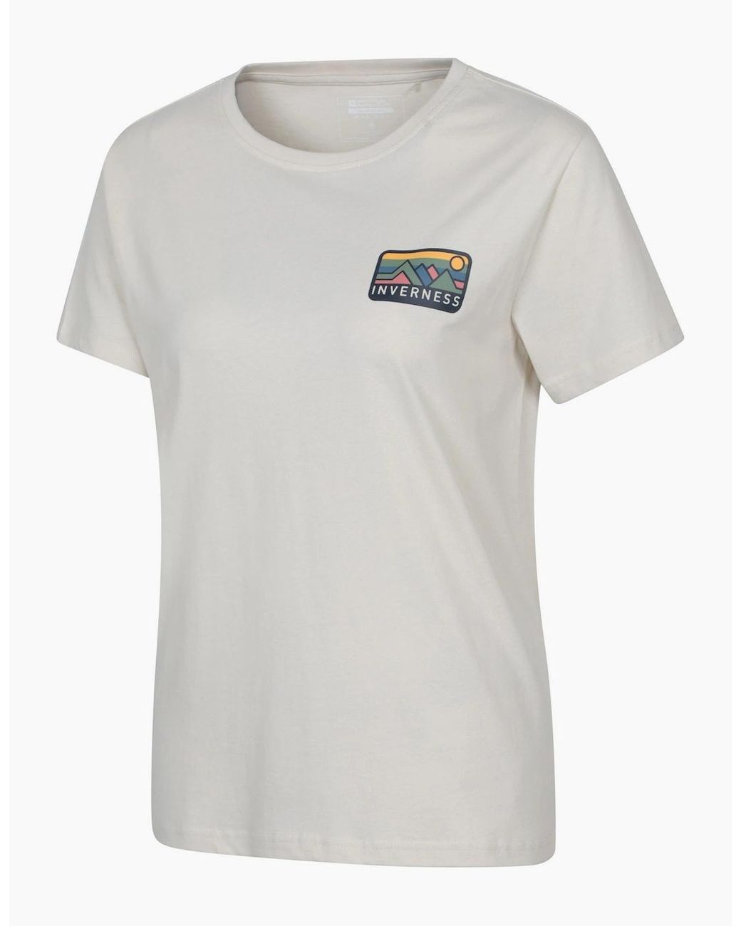Mountain Warehouse White Ladies Inverness Relaxed Fit Short-Sleeved T-Shirt