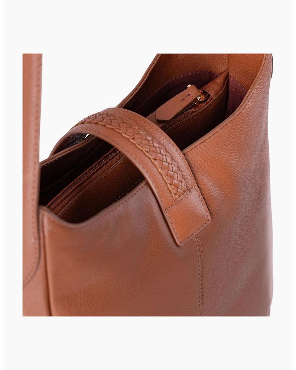 Lakeland Leather Brown Dalston Hobo Bag