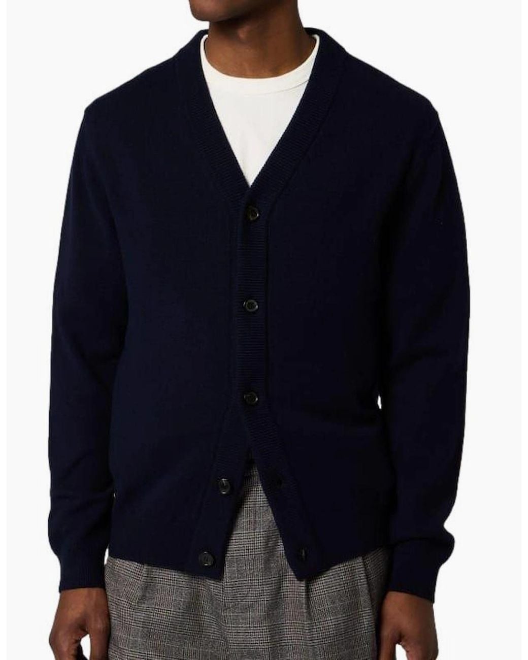 Paul Smith Blue Ps Button Through Cardigan 49 Dk for men