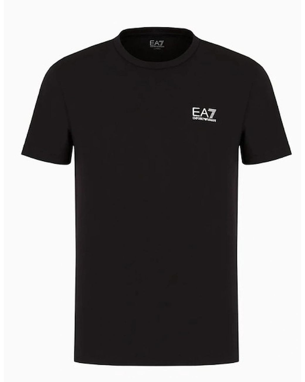 EA7 Black Core Logo T-Shirt for men