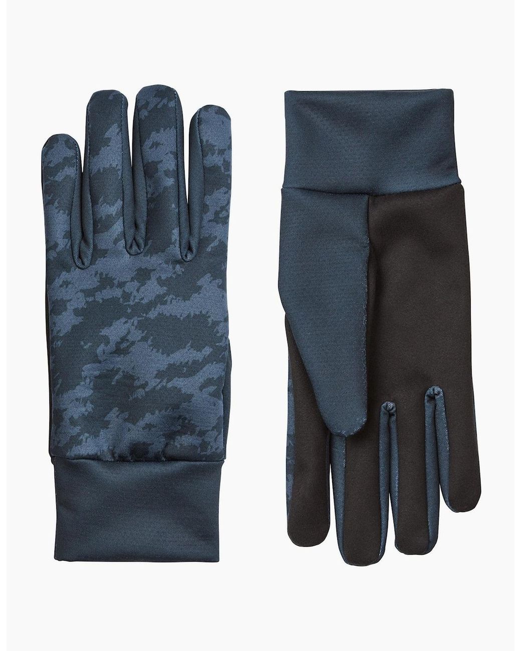 SealSkinz Blue Ryston Water Repellent Print Nano Fleece Gloves for men