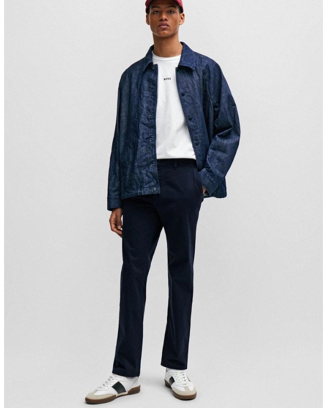 Boss Blue Boss Tapered-Fit Chinos for men