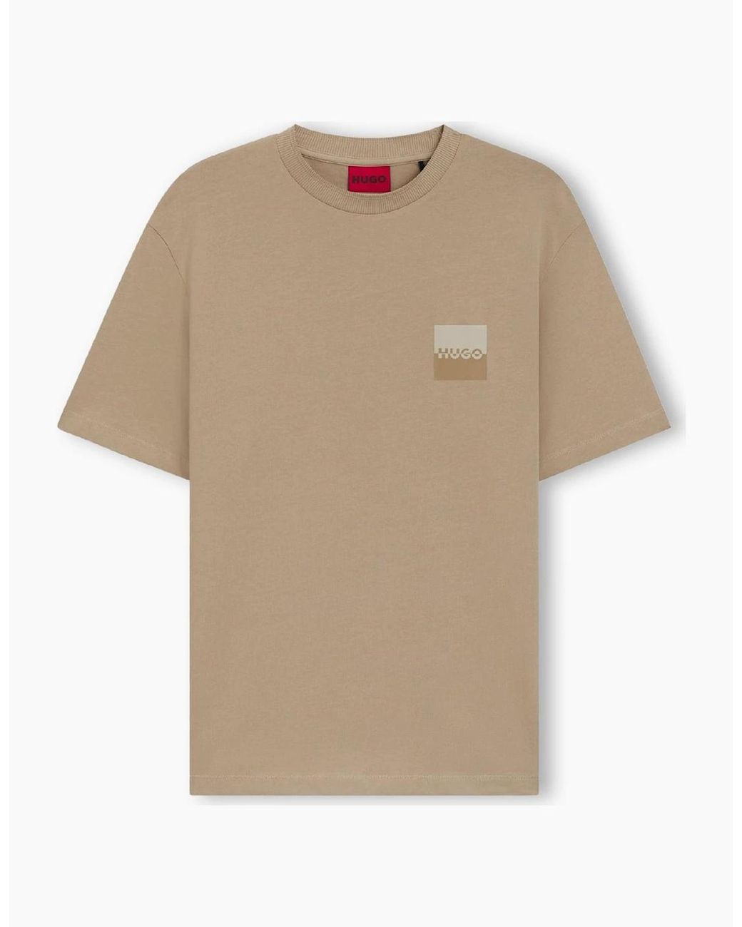 Boss Natural Split Logo T Shirt for men