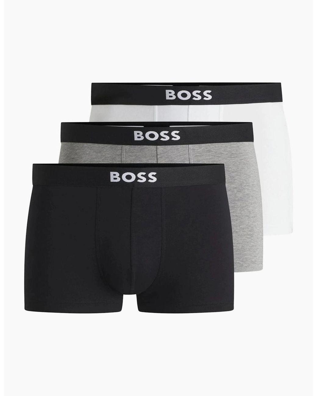 Boss Black 3-Pack Icon Boxer Trunks for men