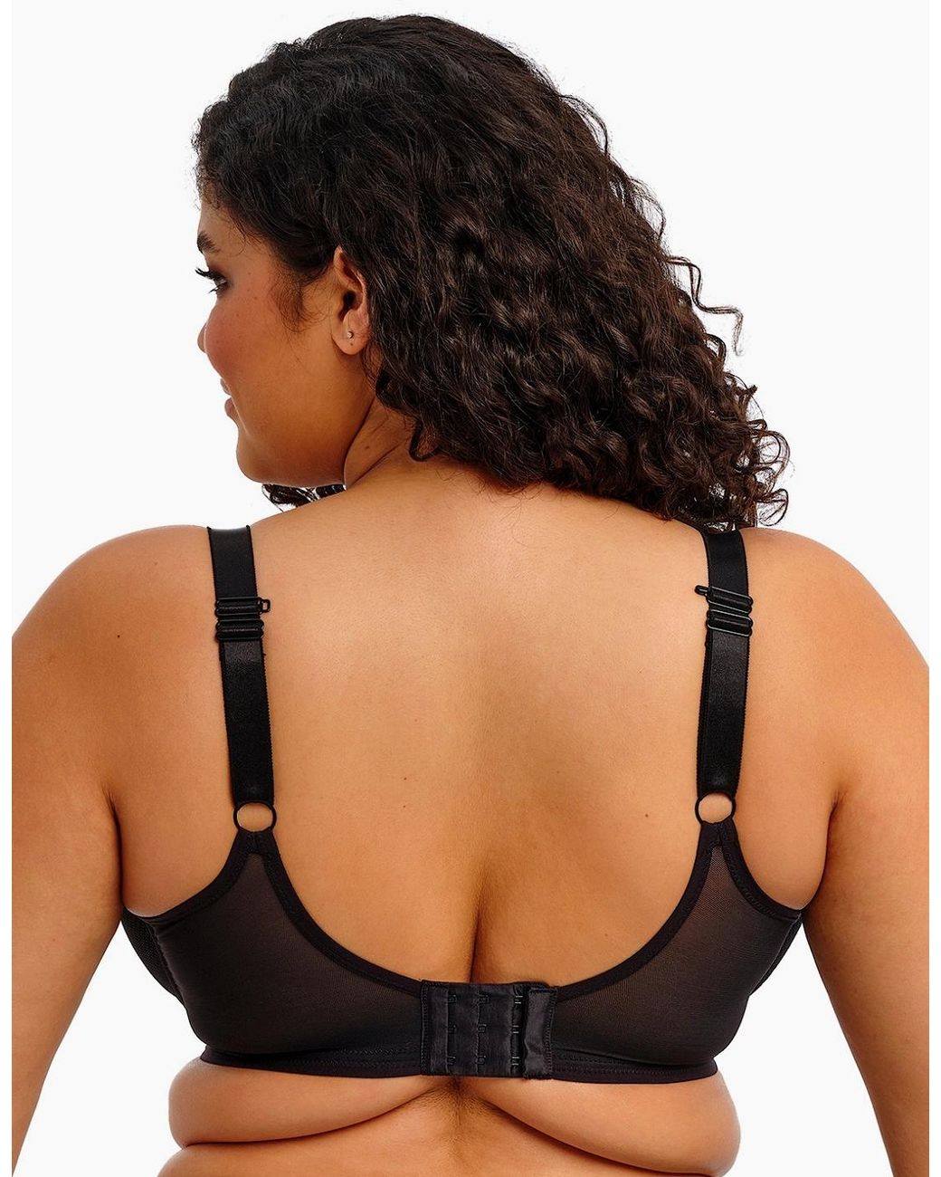 Elomi Black El303334 Tiernie Underwire Plunge Stretch Bra
