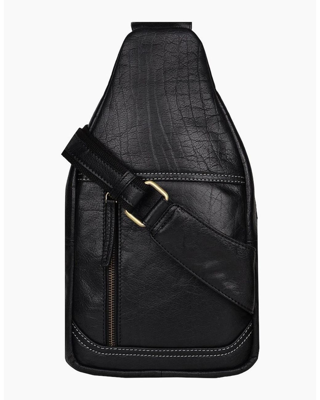 Lakeland Leather Black Keswick Sling Bag