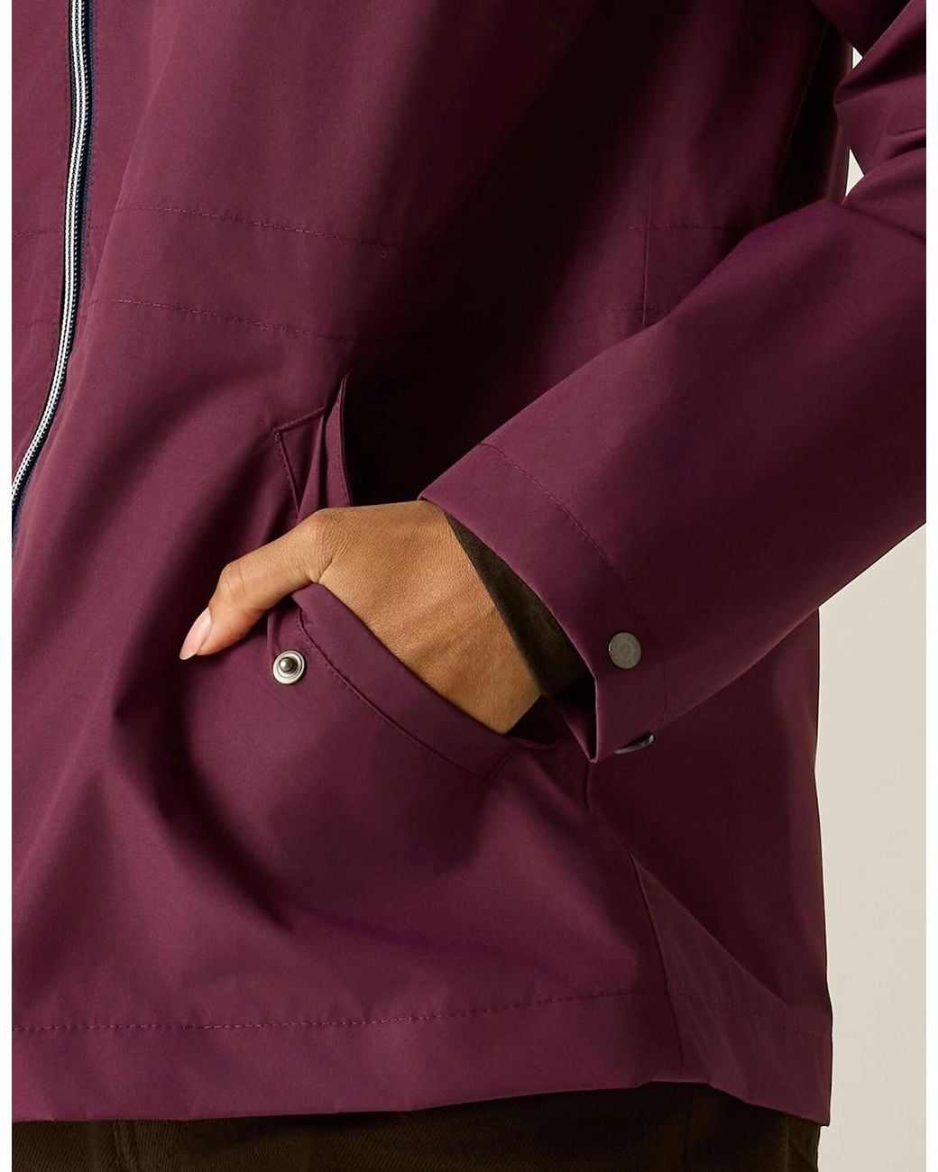 Regatta Purple Ladies Bayletta Grid Distress Waterproof Jacket