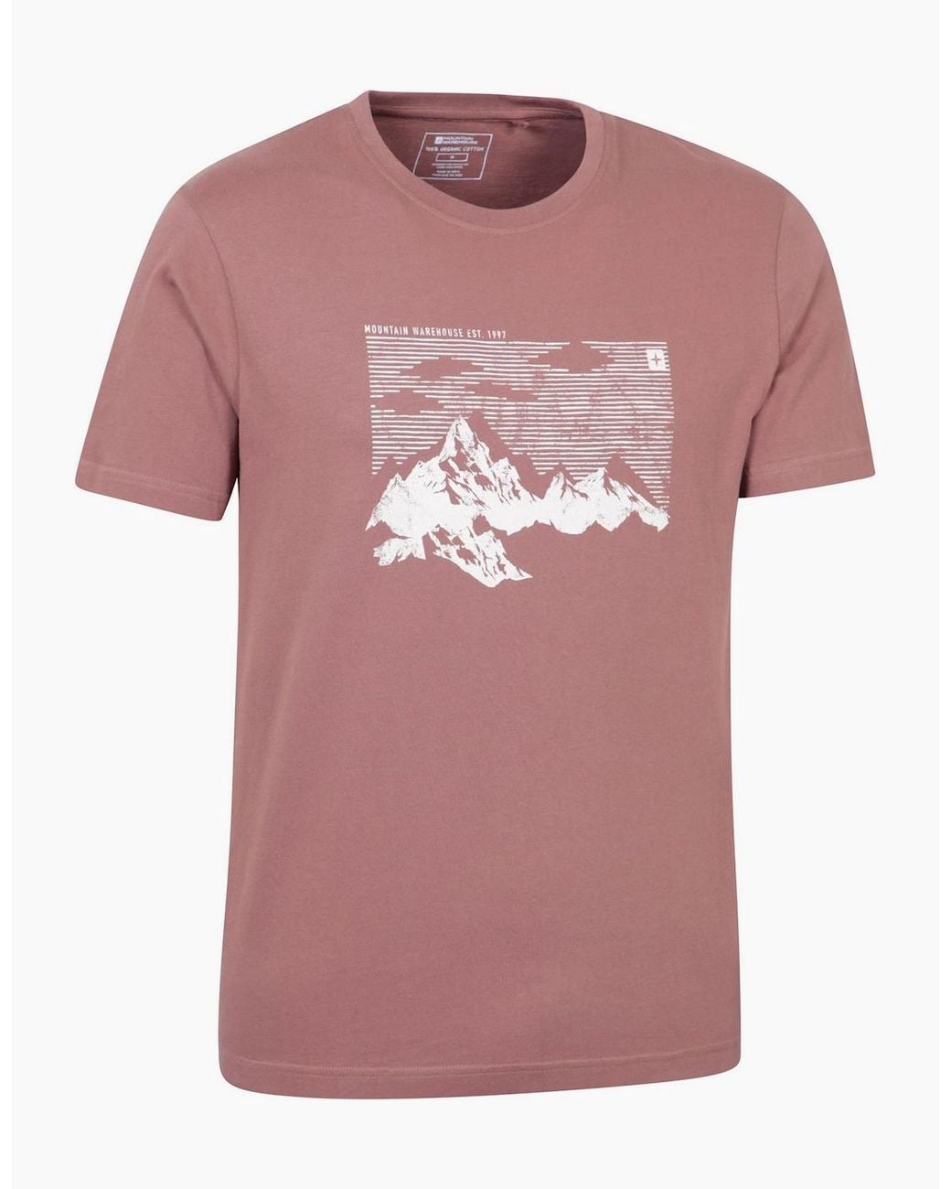 Mountain Warehouse Pink Mountain T-Shirt for men