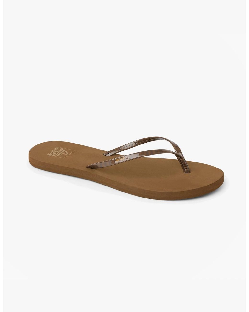Reef Brown Bliss Nights Toe-Post Sandals Chocolate Stripe