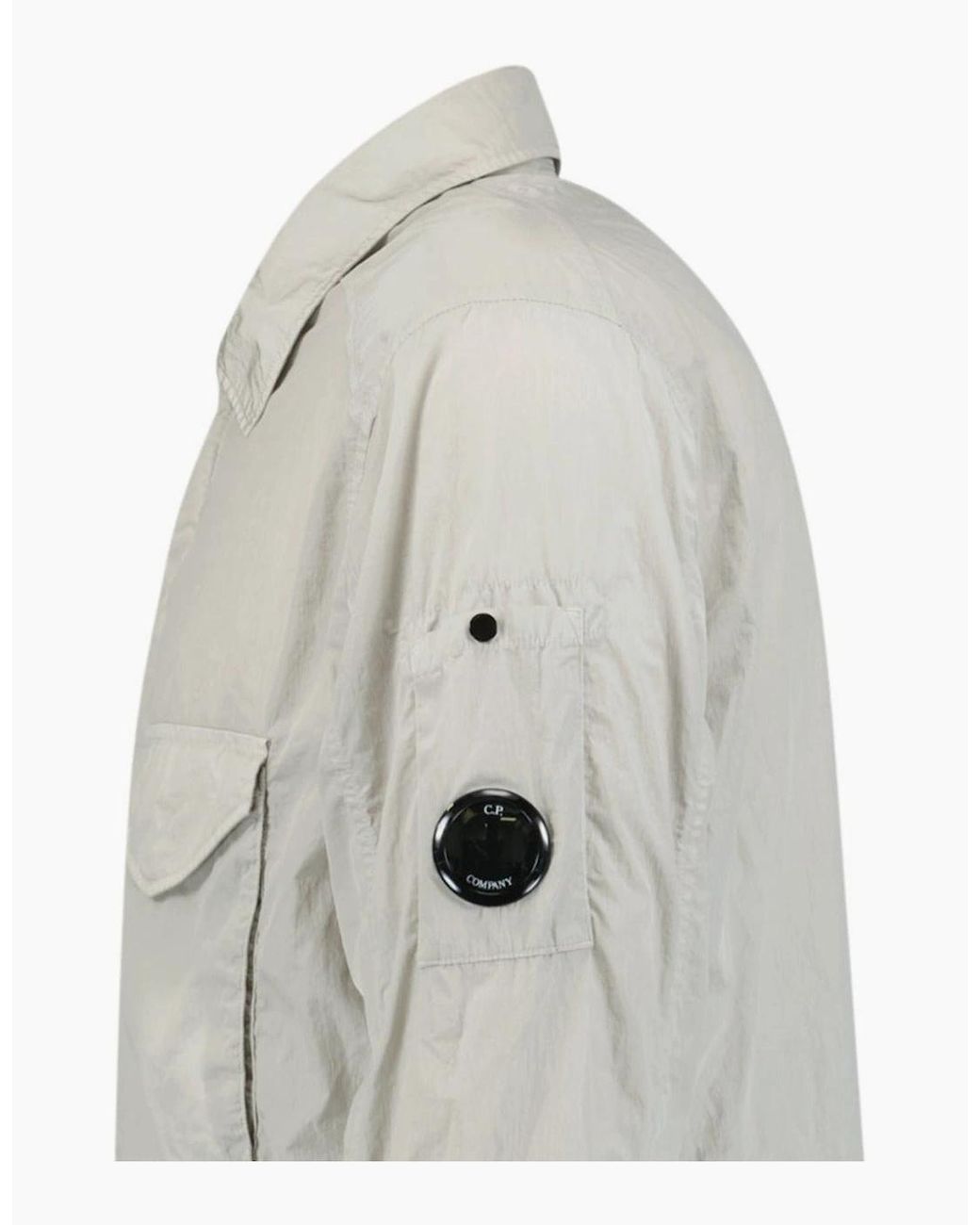 C P Company Gray Lens Chrome Zip-Up Jacket Light for men
