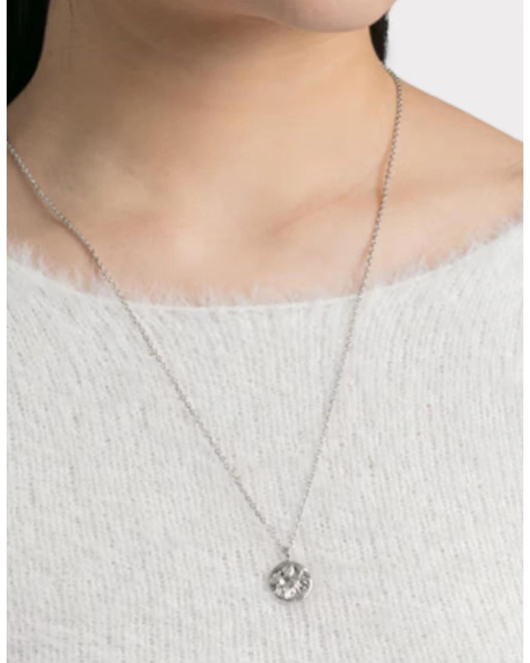 Ambush White Smiley Charm Necklace