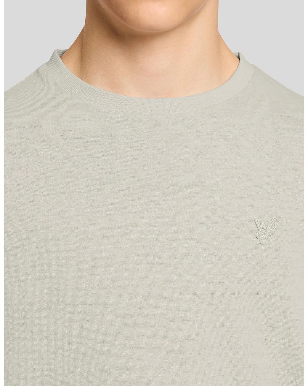 Lyle & Scott White Linen Blend T-Shirt for men