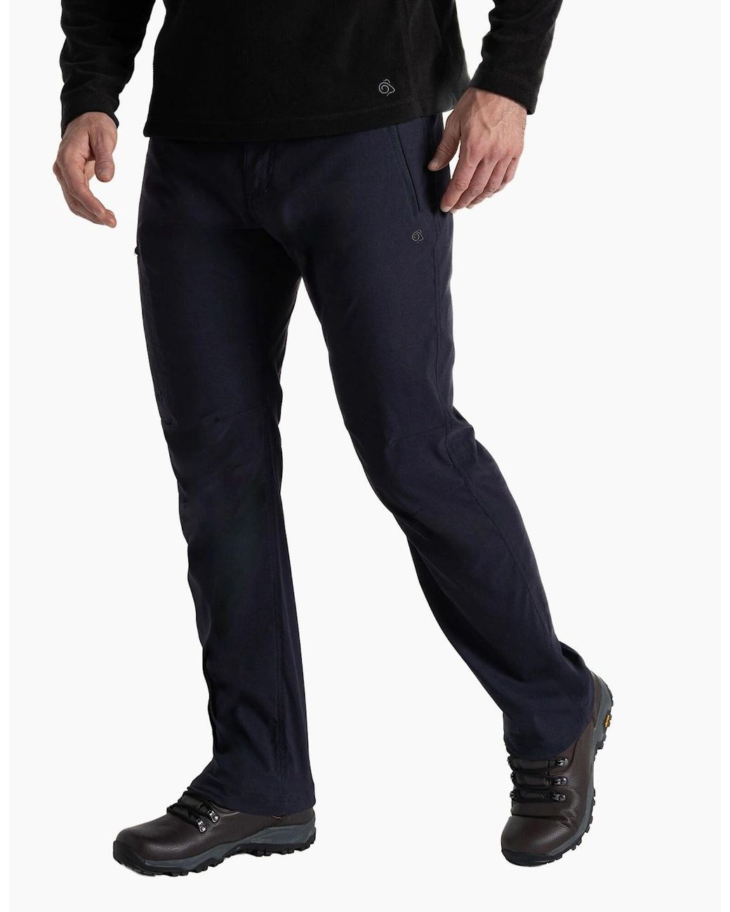 Craghoppers Blue Expert Kiwi Pro Stretch Hiking Trousers for men