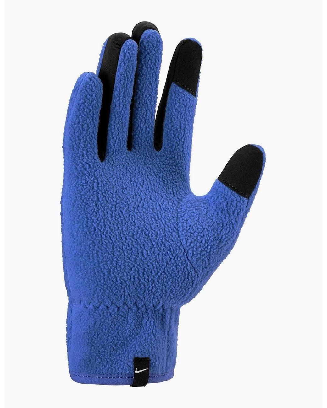 Nike Blue Therma-fit One Fleece Gloves for men