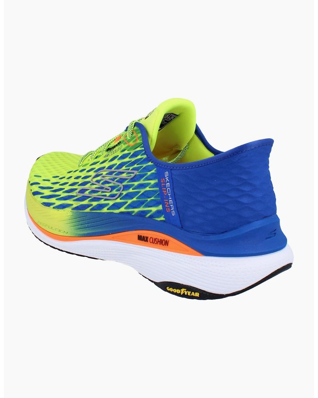 Skechers Green Slip Ins Max Cushioning Propulsion Running Trainers 220510 Shoes Ylbl for men