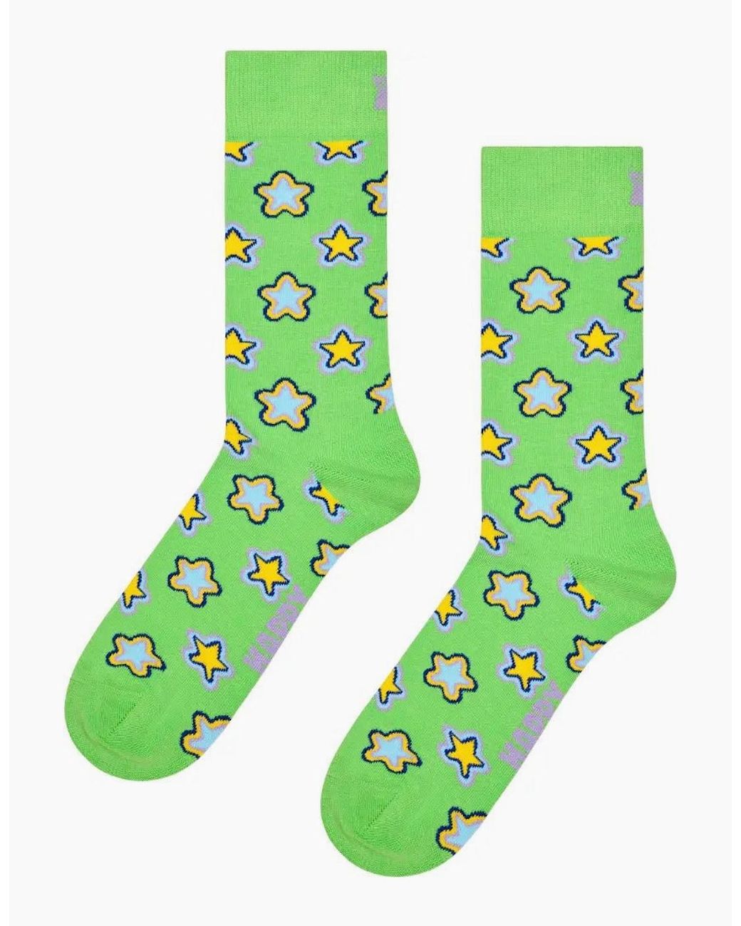Happy Socks Green Stars Sock