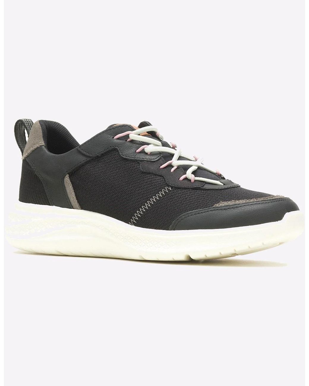 Hush Puppies Black Elevate Bungee Shoes