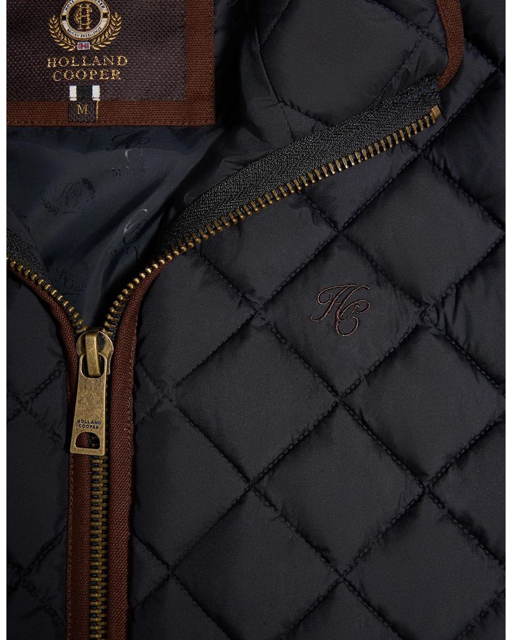 Holland Cooper Black Country Quilted Gilet Ink for men