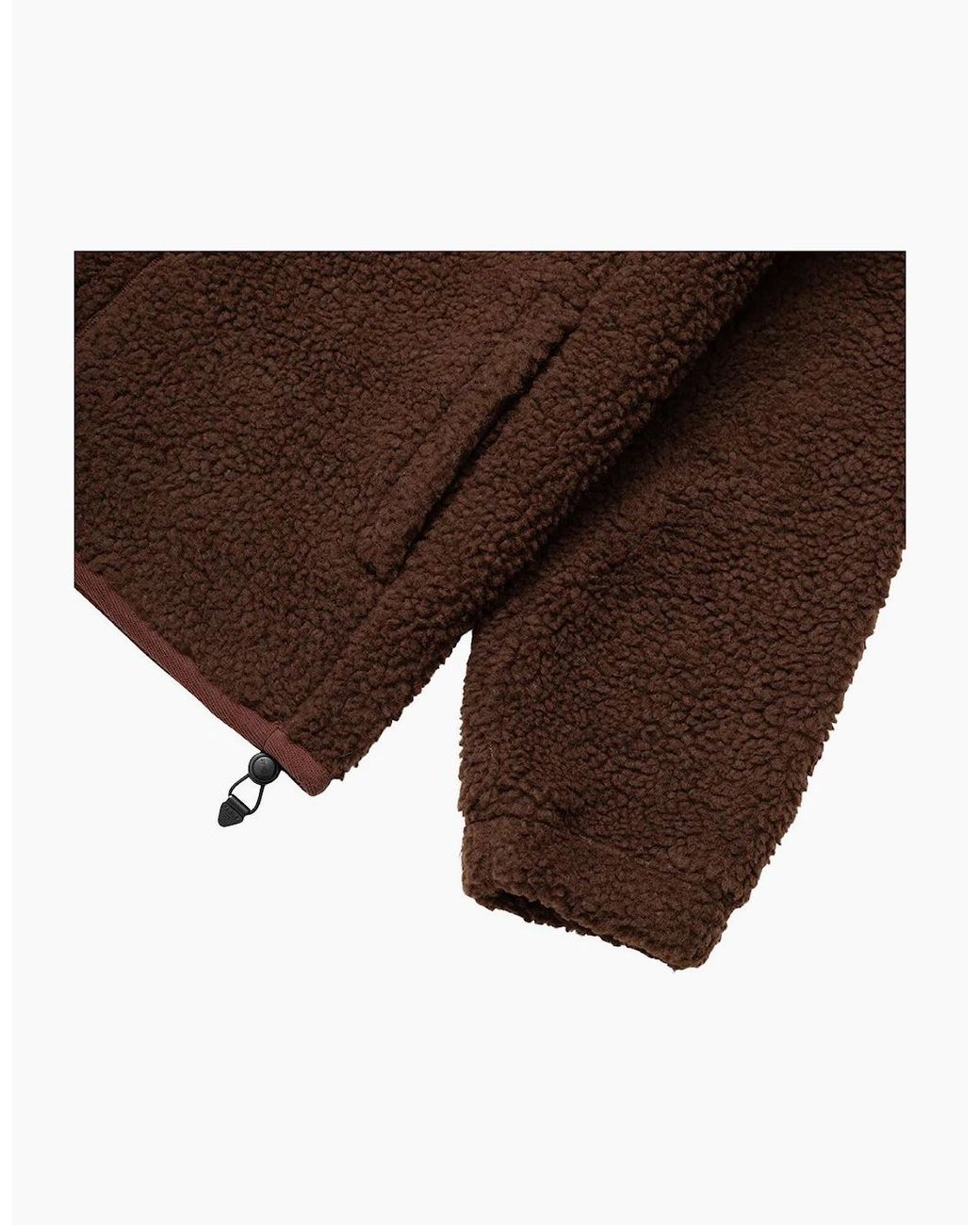 Parlez Brown Amity Zip Thru Coffee Fleece for men