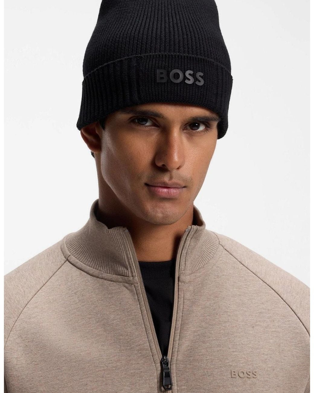 Boss Black Boss Asic Logo Beanie Hat