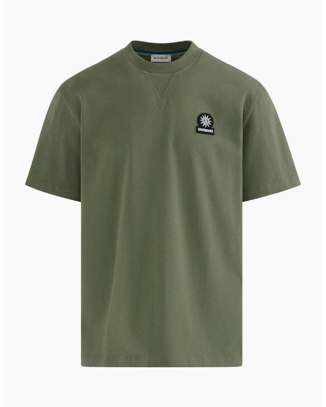 Sandbanks Green Relaxed Fit T-Shirt for men