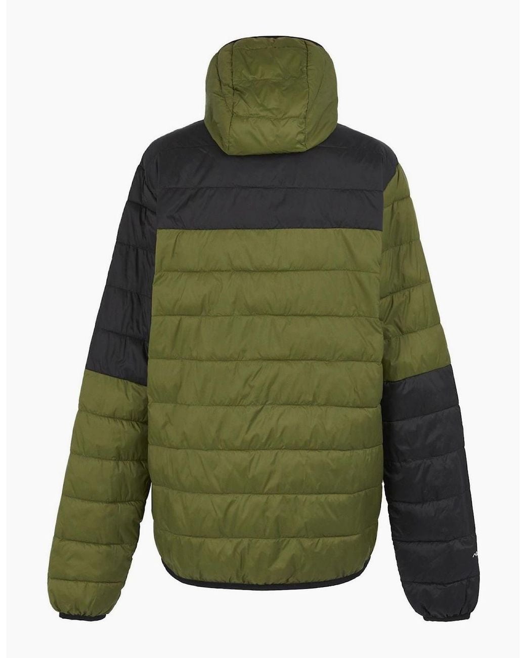 Regatta Green Hooded Puffer Jacket With Zipped Pocket And Printed Logo for men