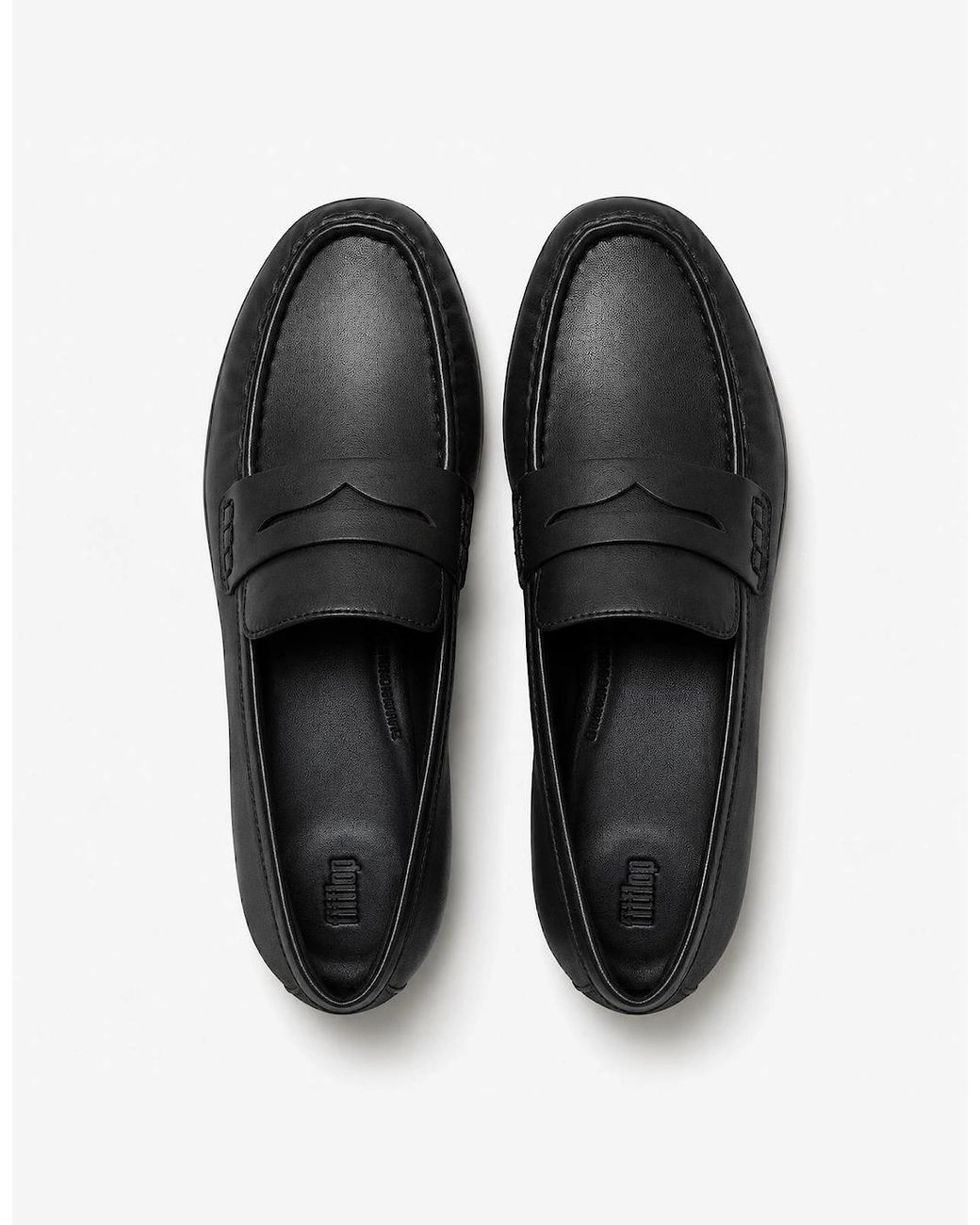 Fitflop Black Delicato Leather Loafer Shoes All