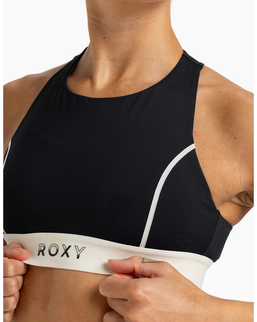 Roxy Black Bold Moves Sports Bra