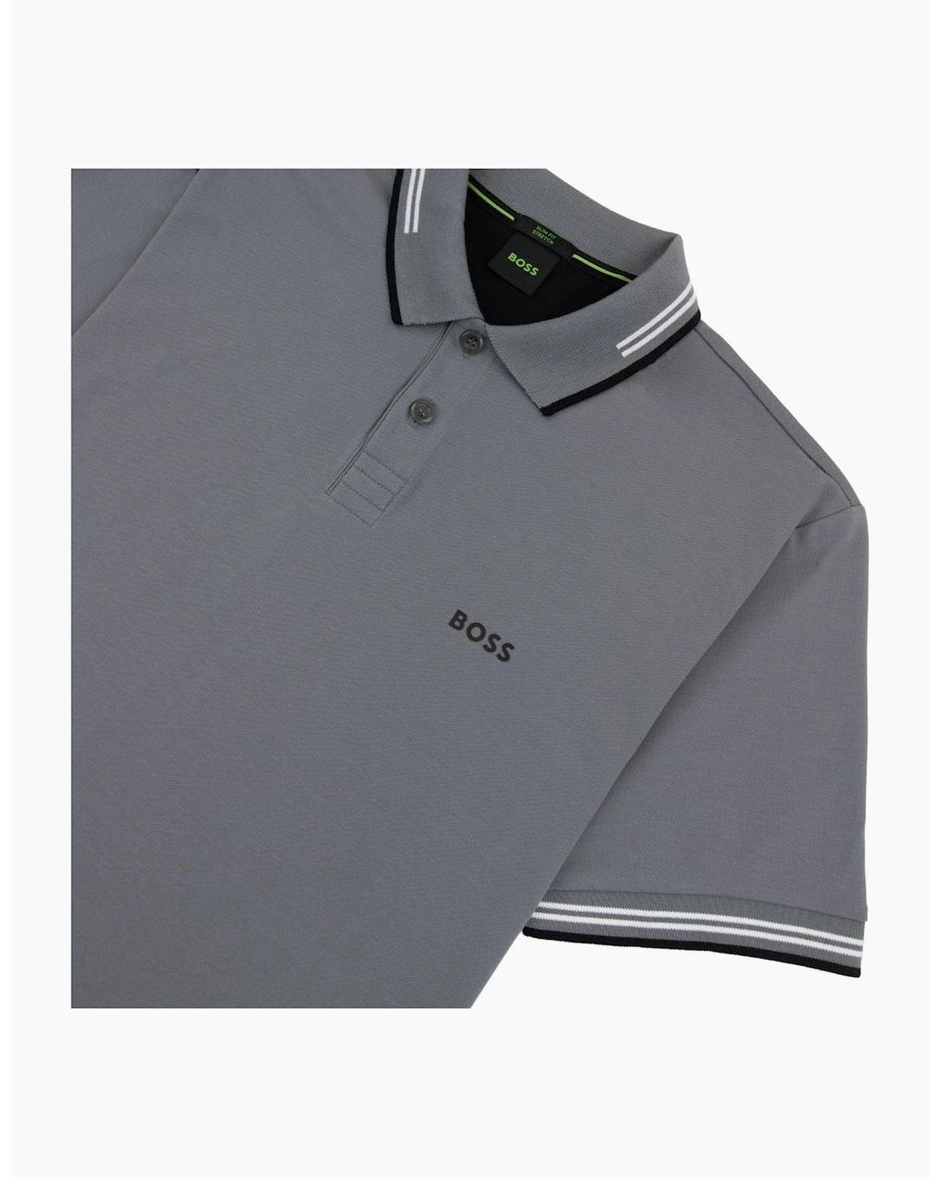 Boss Gray Paul Slim Fit Polo 036 for men