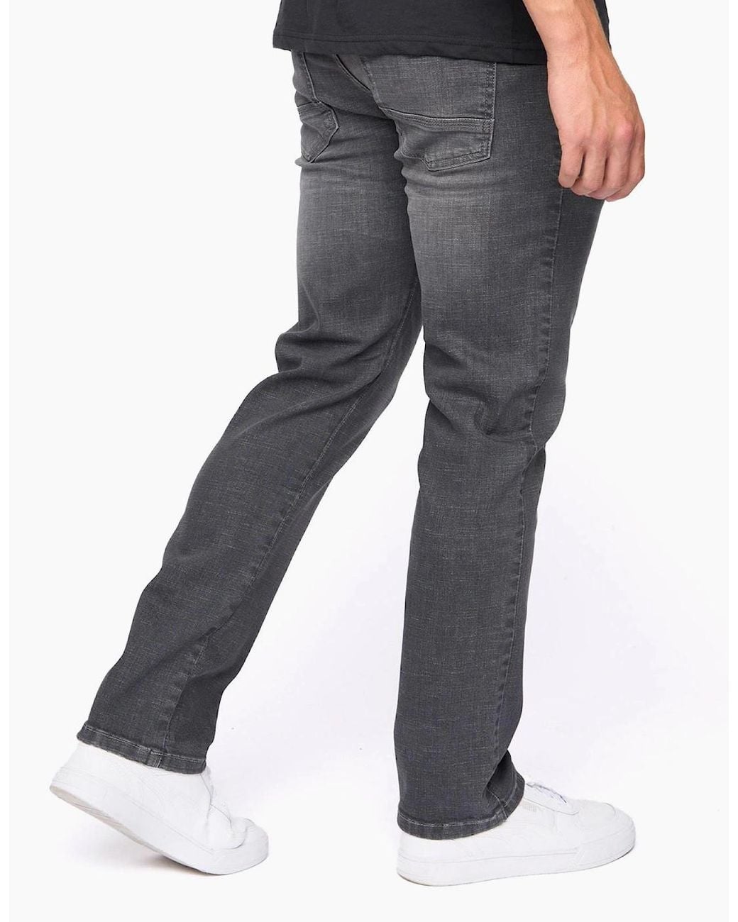 Bewley & Ritch Gray Bewley & Ritch Newbury Straight Fit Jeans Wash for men
