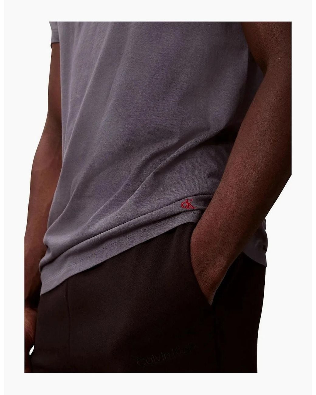 Calvin Klein Red 3-Pack Cotton Classics T-Shirts, Turbulence Adrenaline Rush for men