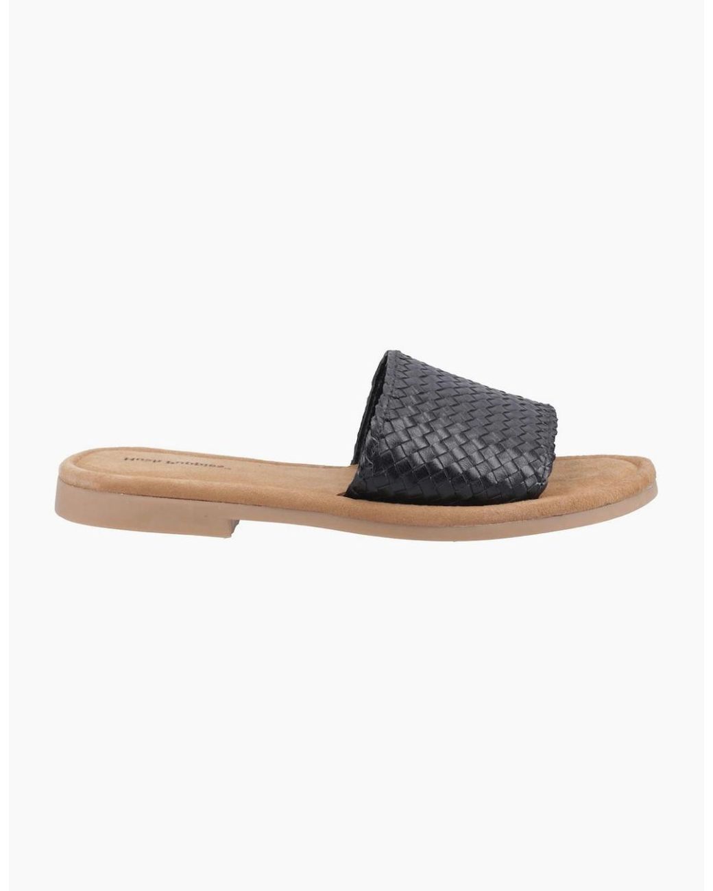 Hush Puppies Black Hetty Wide Fit Sandals