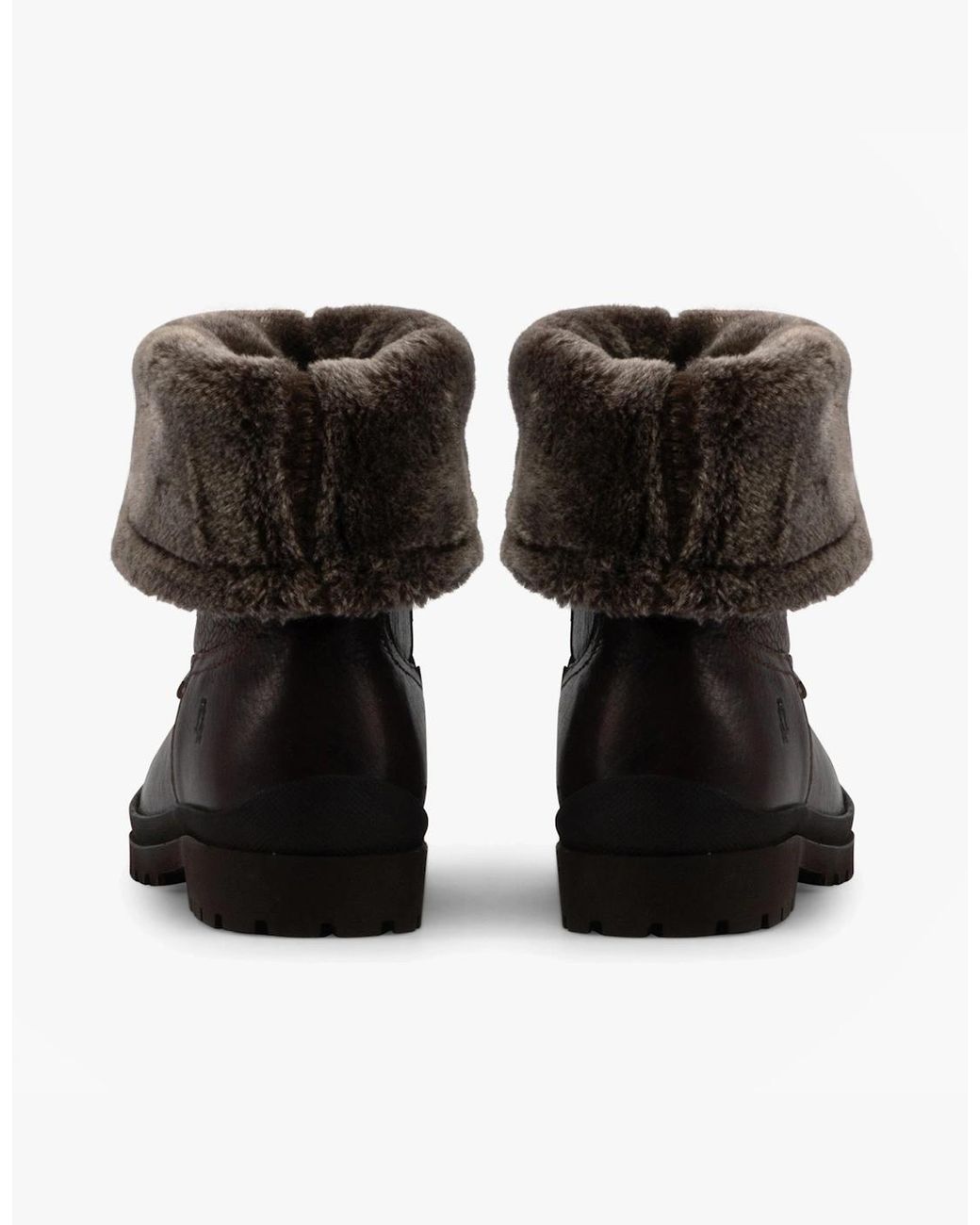 Hush Puppies Black Alice Leather Mid-Height Boots Tan