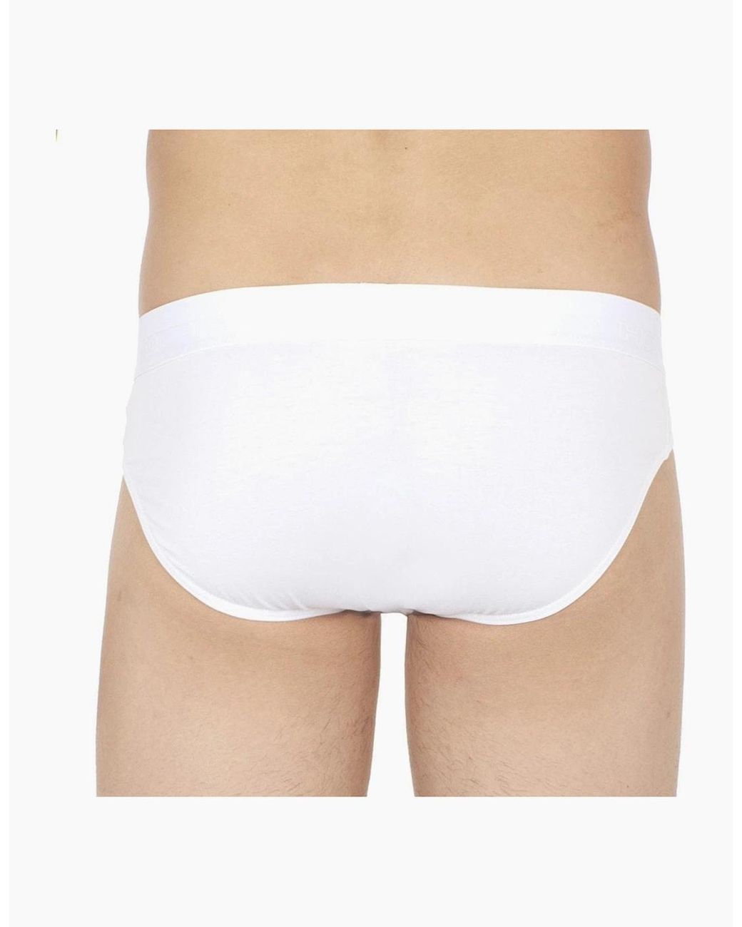 Hom White Classic Cotton Modal Mini Brief for men