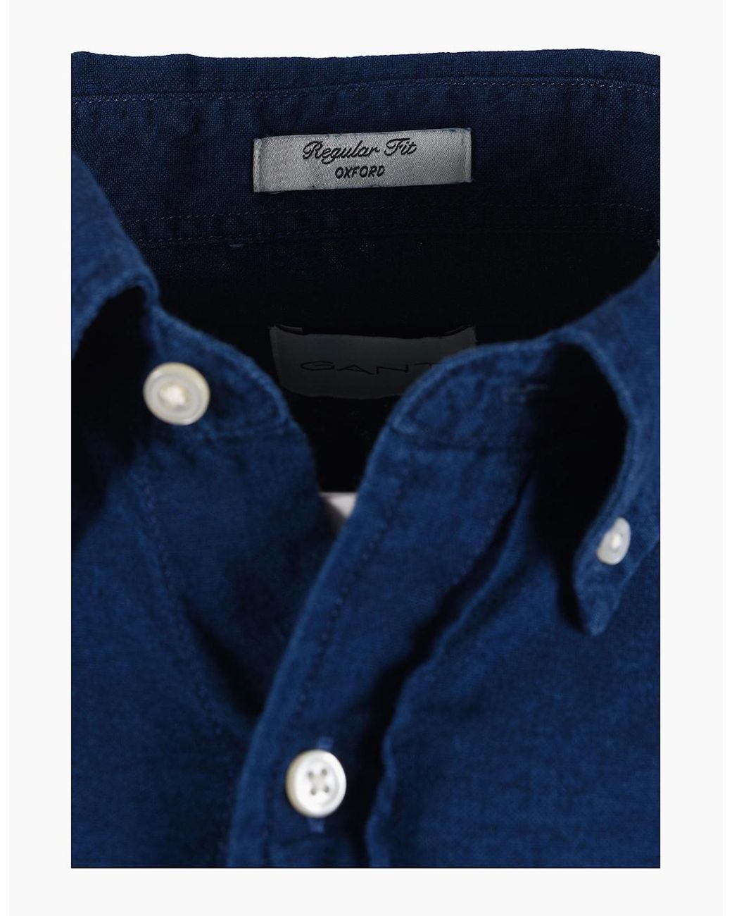 Gant Blue Reg Oxford Shirt Dark for men