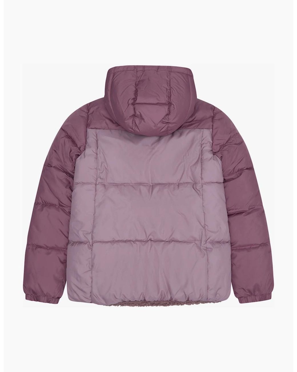 Reebok Purple Rb2103 Reversible Puffer Sherpa