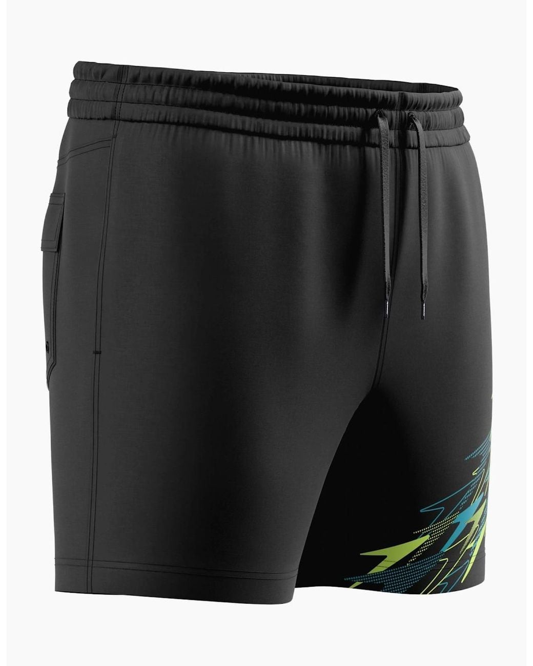 Speedo Black Medley Repeat Logo Swim Shorts for men
