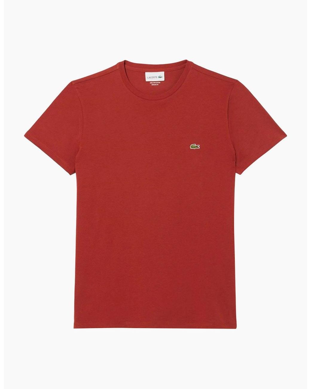 Lacoste Red Pima T Shirt for men