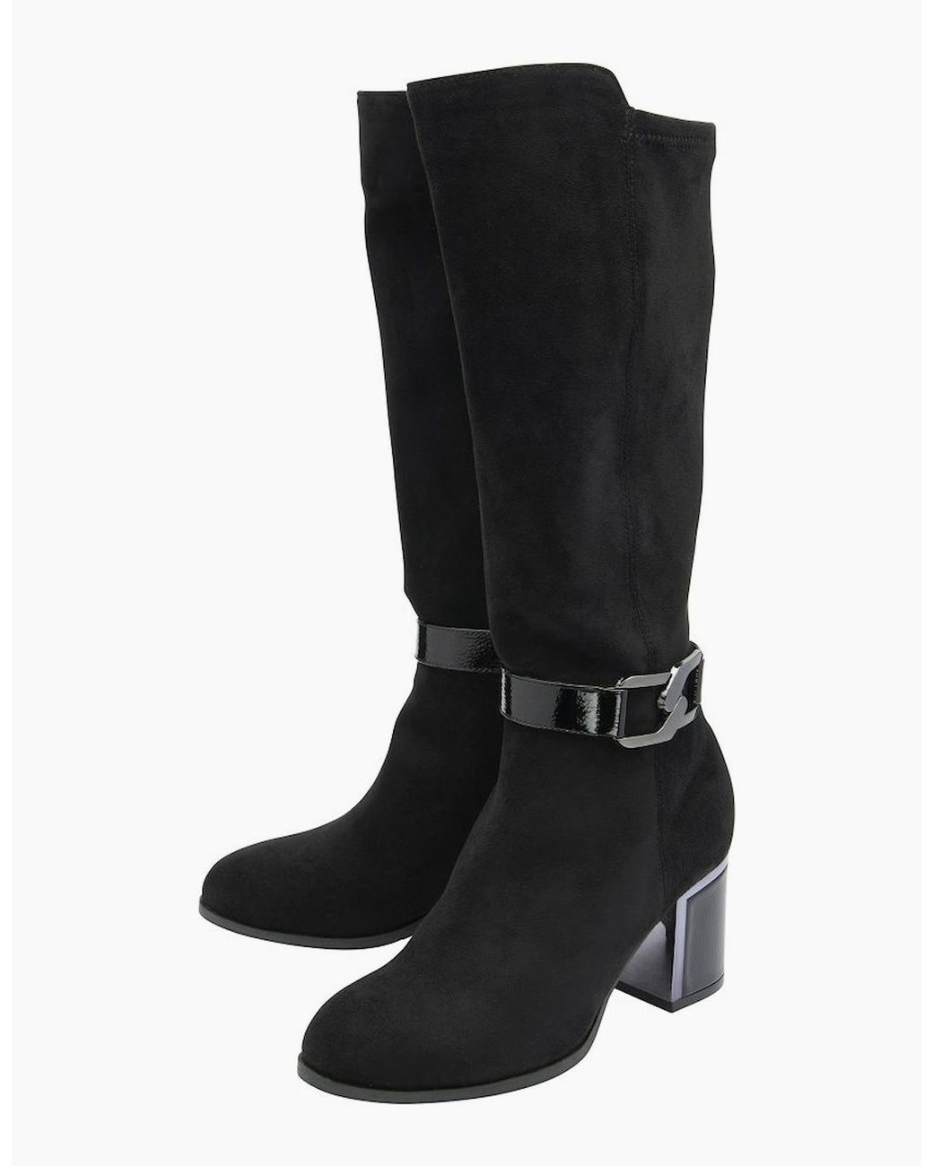Lotus Black Harwin Knee High Boots