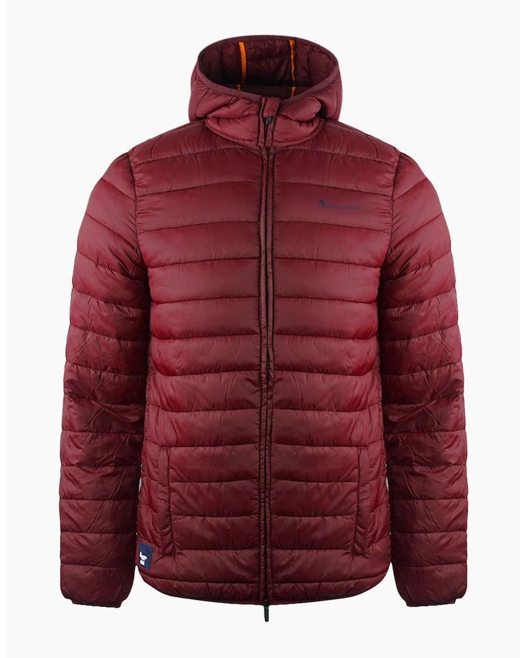 Aquascutum Red London Logo Bordeaux Active Hoodie Jacket for men