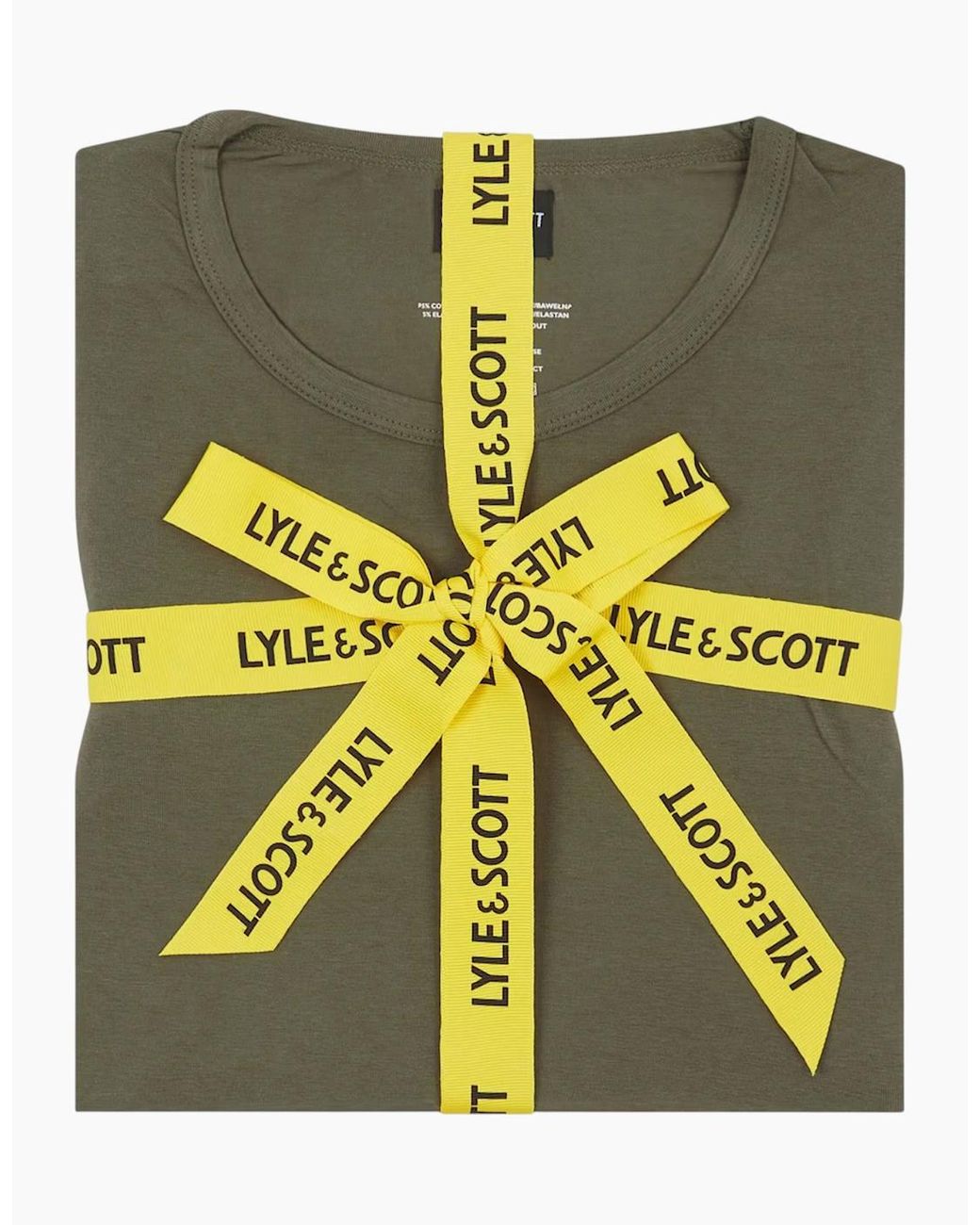 Lyle & Scott Green Lyle & Scott Cotton Pajamas Set for men