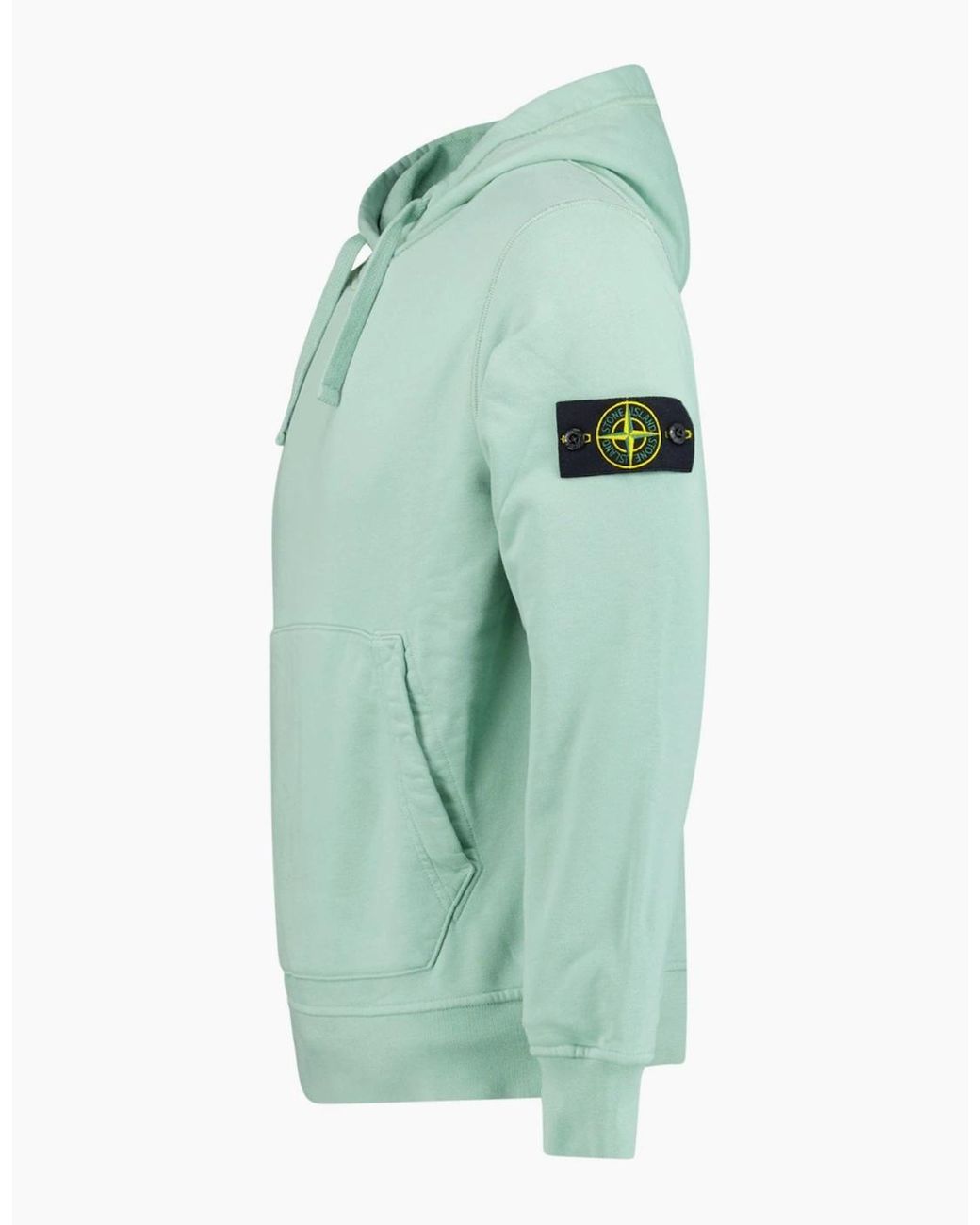 Stone Island Green Cotton Hoodie Sweatshirt Light for men