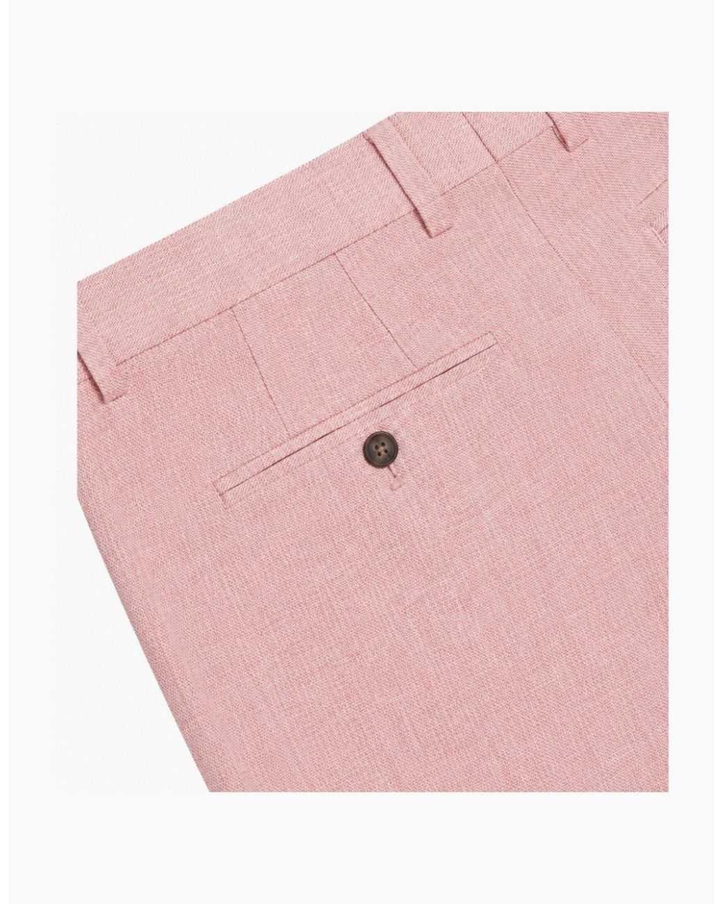 Ted Baker Pink Kenleys Stretch Linen Light Short for men