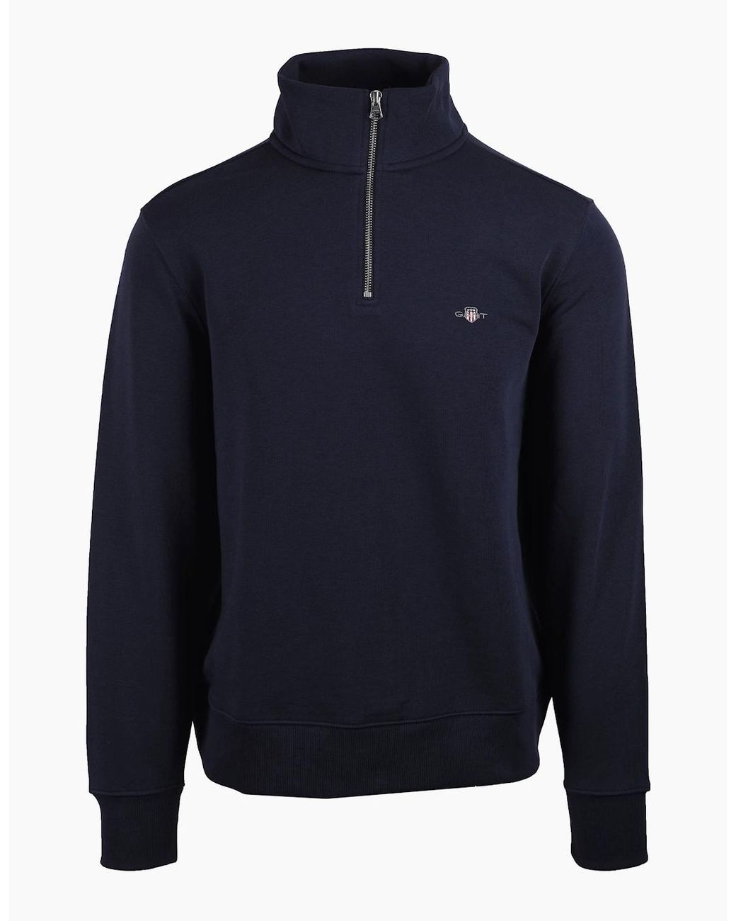 Gant Blue Reg Shield Half Zip Sweat Evening for men