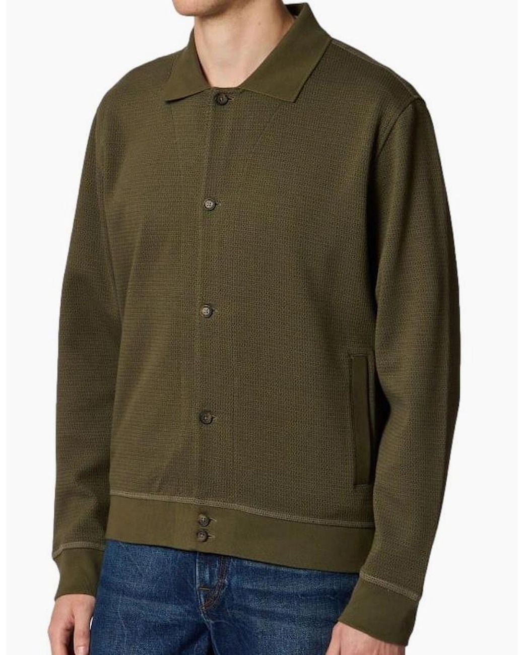 Paul Smith Green Ps Button Through Jersey Cardigan 35 for men
