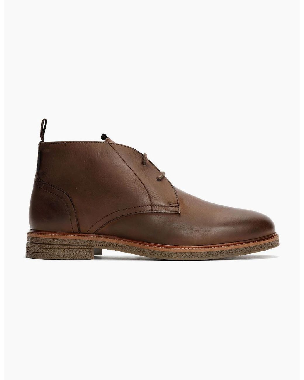 Ben Sherman Brown Walker Chukka Leather Boots for men