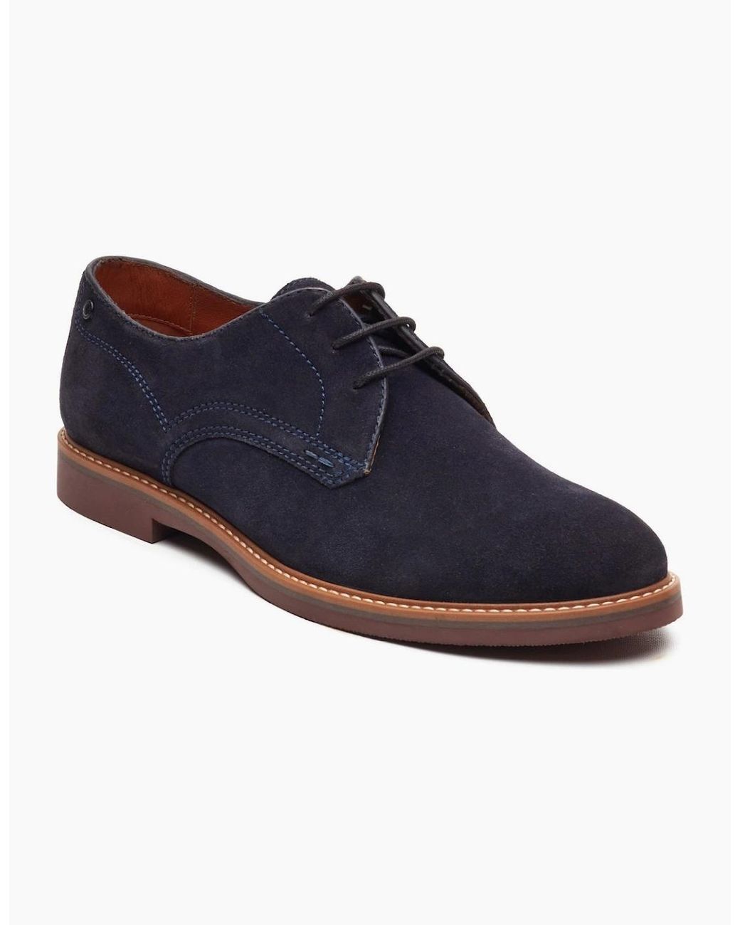 Base London Blue Strand Lace Up Shoes for men