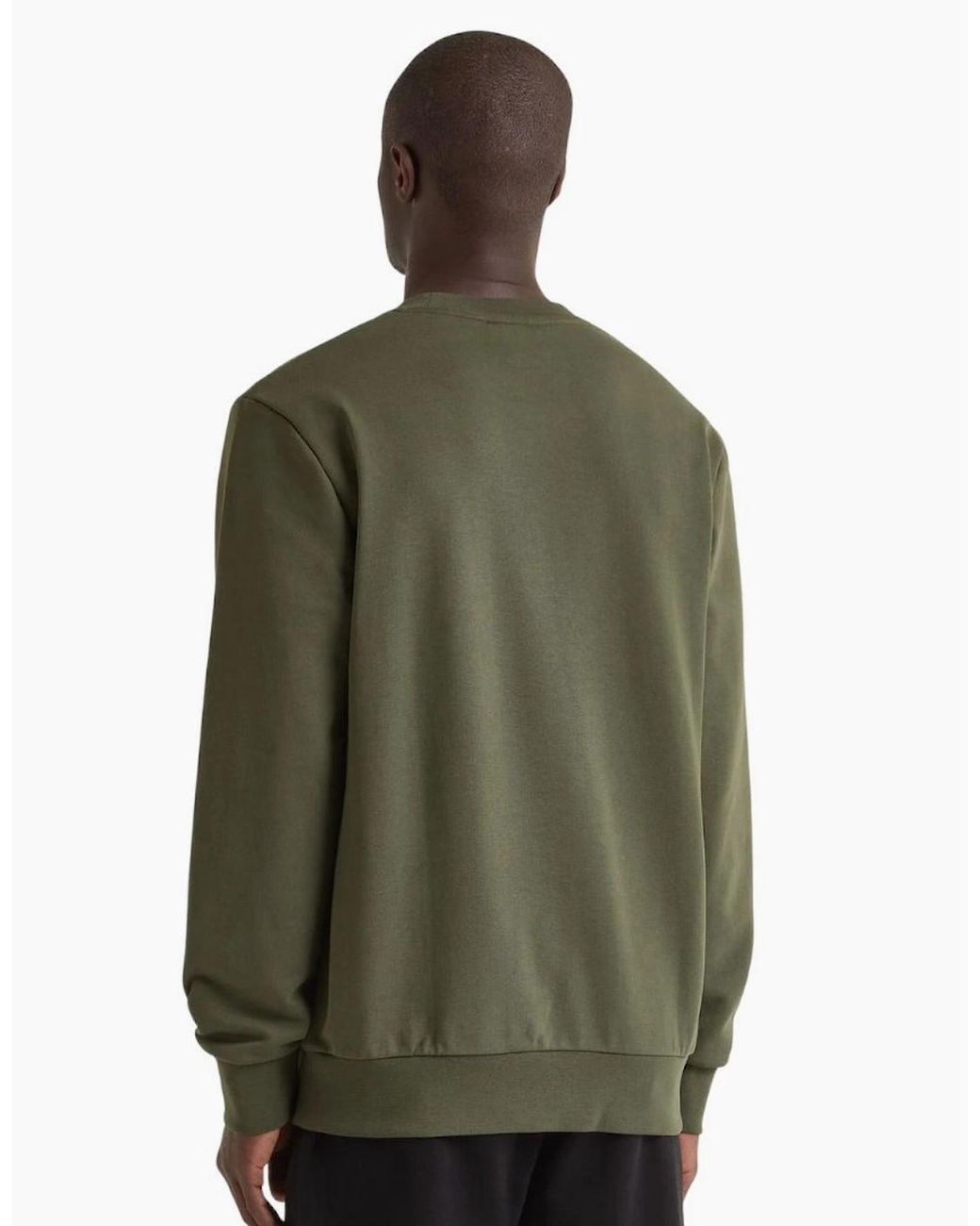 Diadora Green Crew Logo Rifle Sweatshirt for men