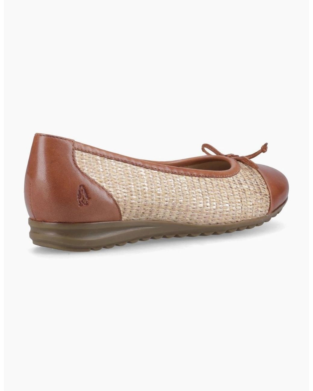 Hush Puppies Brown Laurie Toe Cap Ballerinas